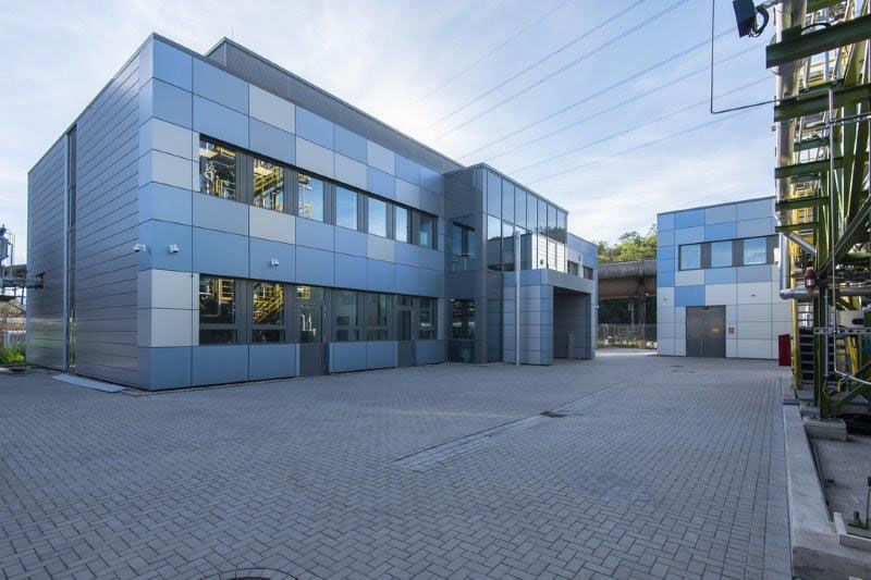 thyssenkrupp Steel Europe AG, Farbdesign des Neubaus der Carbon2Chem Anlage in Duisburg