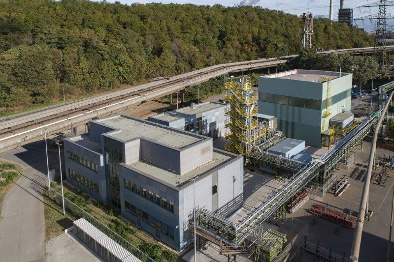 thyssenkrupp Steel Europe AG, Farbdesign des Neubaus der Carbon2Chem Anlage in Duisburg